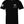 Front of Bravo Tee in black with small chest graphic and American flag sleeve print