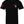 Front of Cowboy Tee in black featuring small skeleton cowboy head graphic and American flag printed on the sleeve.