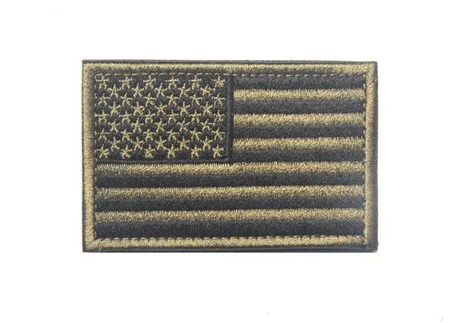 Green USA Flag Patch