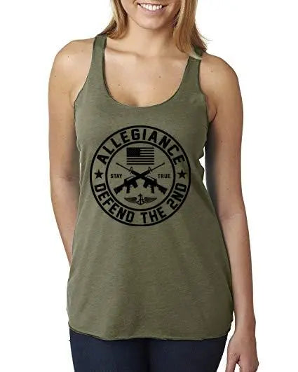 Defend the Second OD GRN Women's Tank ALLEGIANCE CLOTHING